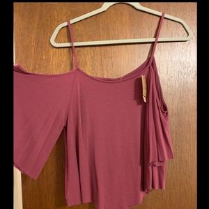Cold shoulder AE top